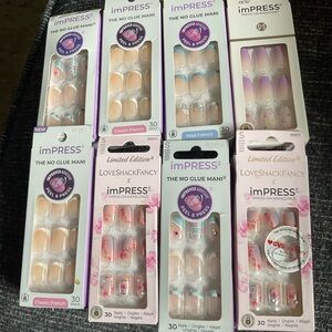 Impress mani lot of 14 new press on nails